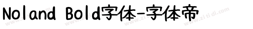 Noland Bold字体字体转换
